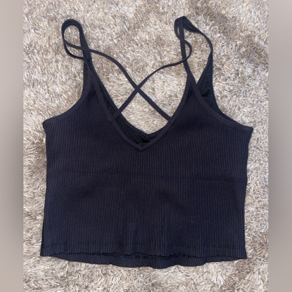 Vuori Rib Crop Tank size Large - Picture 2 of 5